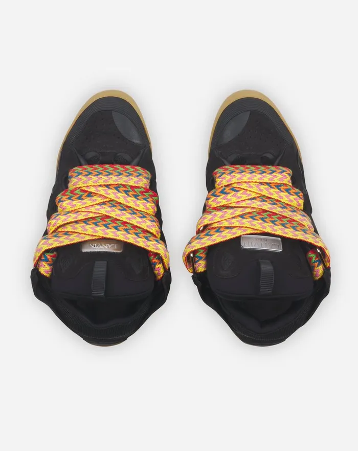Leather Curb Sneakers Black Men Lanvin Sneakers Leather Curb Sneakers Black Men Lanvin Sneakers