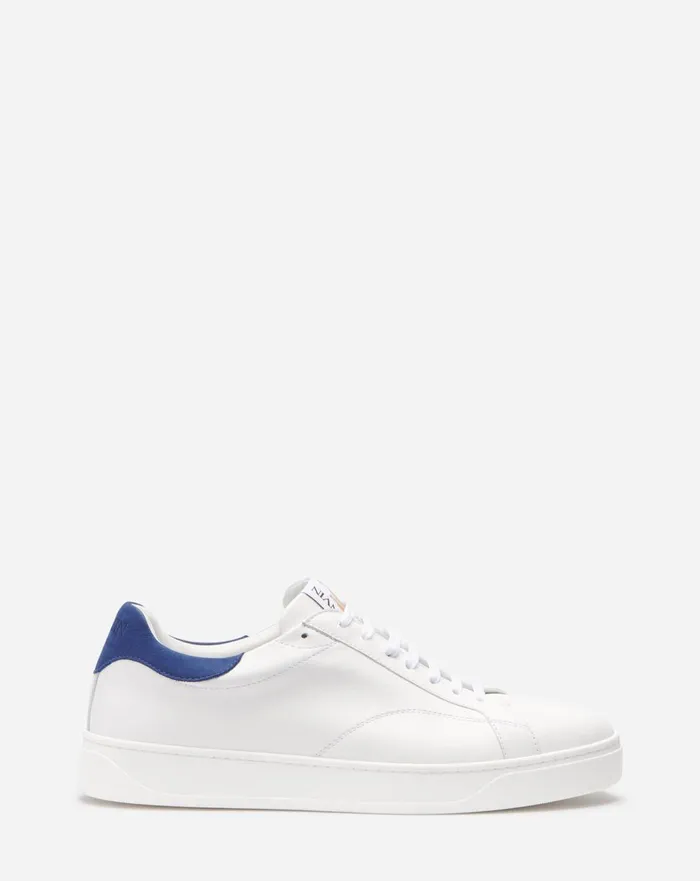 Leather Ddb0 Sneakers Whiteblue Men Lanvin Sneakers