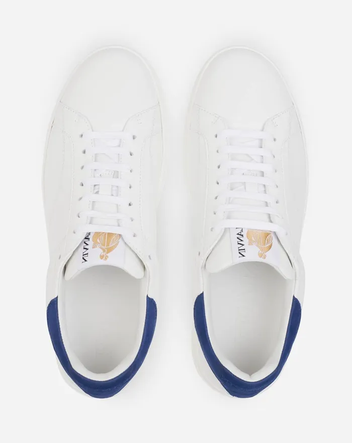 Leather Ddb0 Sneakers Whiteblue Men Lanvin Sneakers