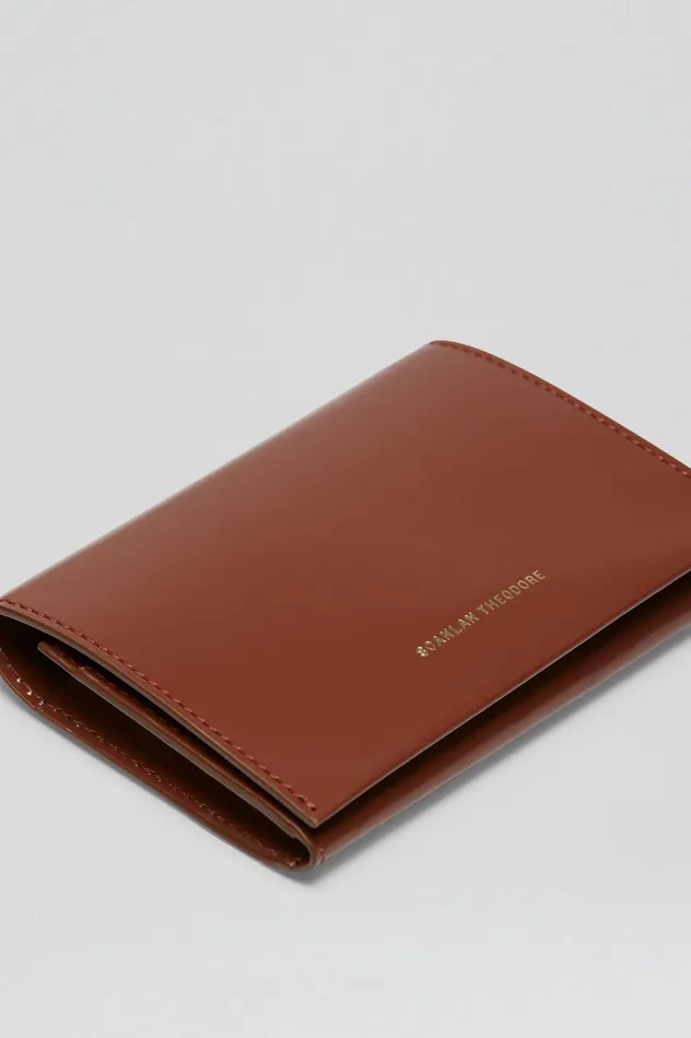Leather Scanlan Theodore Women CARD HOLDER CIGAR Leather Scanlan Theodore Women CARD HOLDER CIGAR