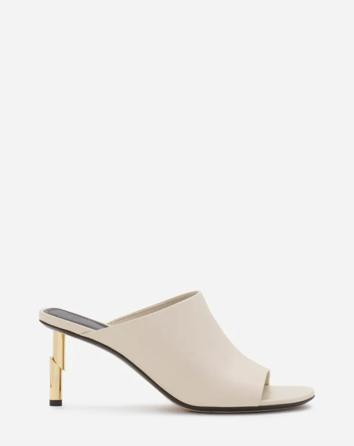 Leather Sequence By Lanvin Mules Milk Women Lanvin Sandals and Mules