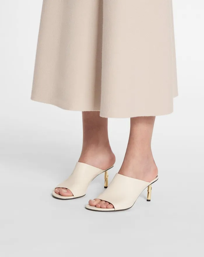 Leather Sequence By Lanvin Mules Milk Women Lanvin Sandals and Mules