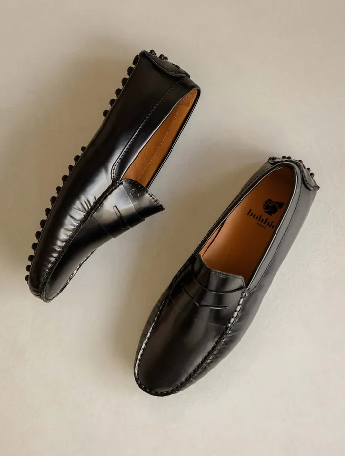 Lewis Siyah Black Men Bobbies Loafers