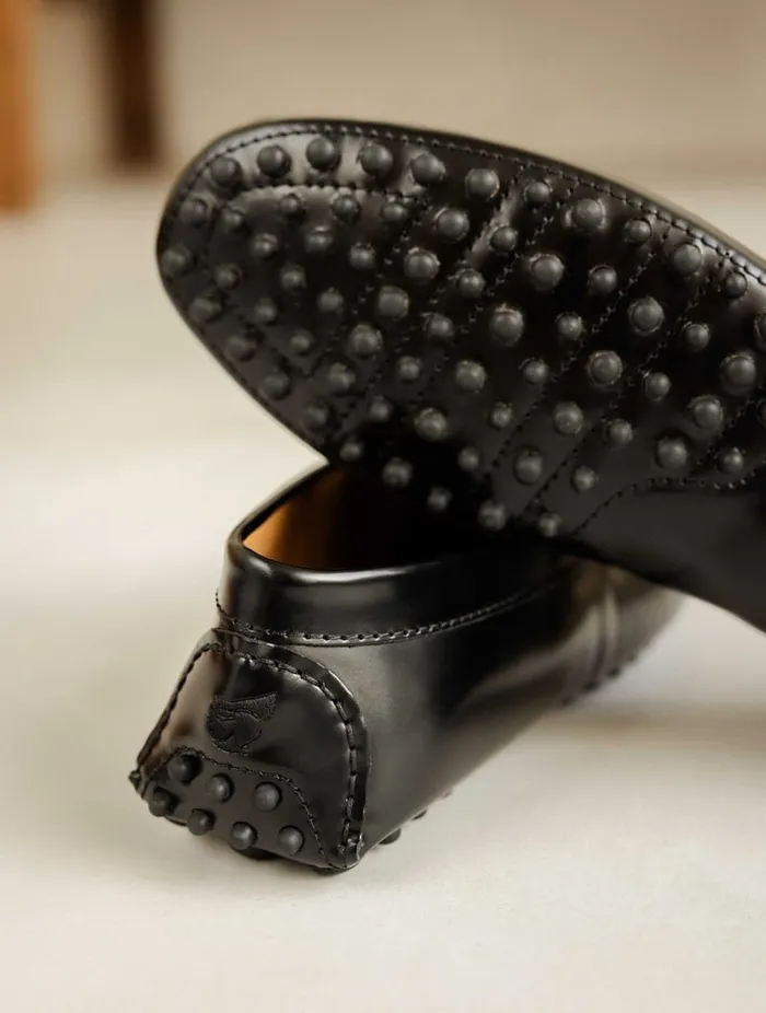 Lewis Siyah Black Men Bobbies Loafers