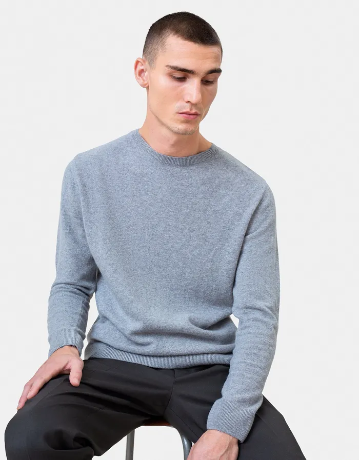 Light Merino Wool Crew 8211 Sahara Camel Knit Sweaters Colorfulstandard Men
