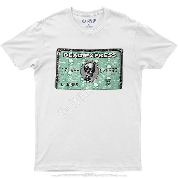 Liquid Blue Athletic TShirt Men Dead Express White Athletic TShirt