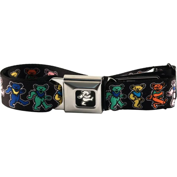 Liquid Blue Belts Accessories Dancing Bear Seatbelt Belt Black