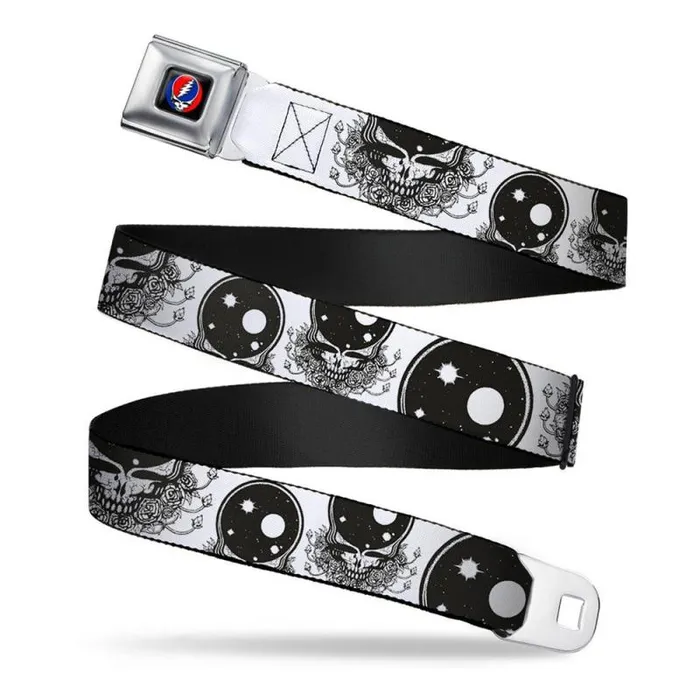Liquid Blue Belts Accessories Space Your Face Seatbelt Belt White