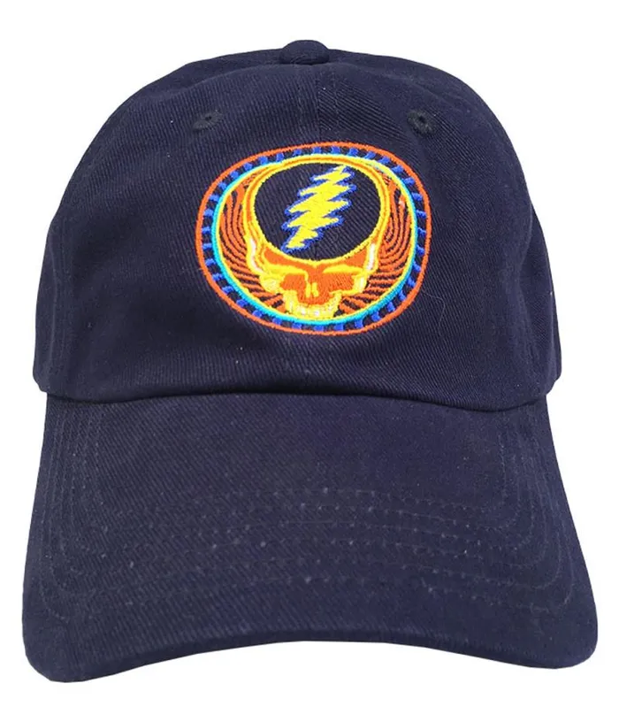 Liquid Blue Hats Accessories GD Orange Sunshine Navy Baseball Cap
