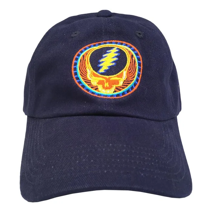 Liquid Blue Hats Accessories GD Orange Sunshine Navy Baseball Cap