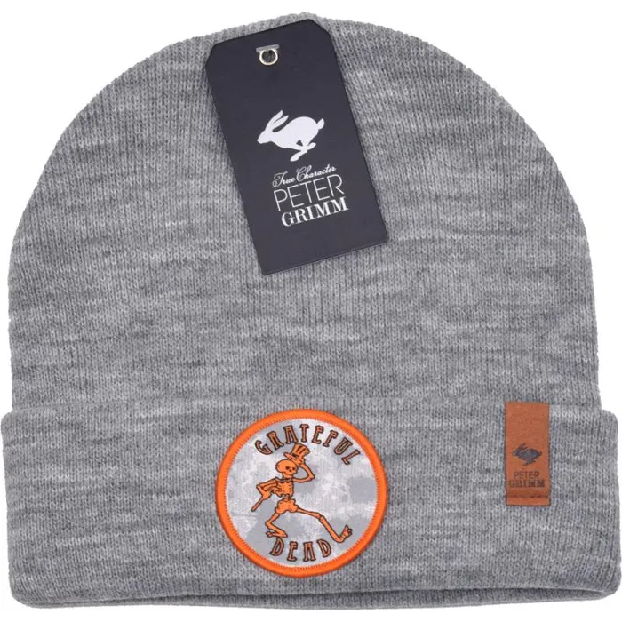Liquid Blue Hats Accessories Grateful Dead Dancing Skelly Grey Beanie