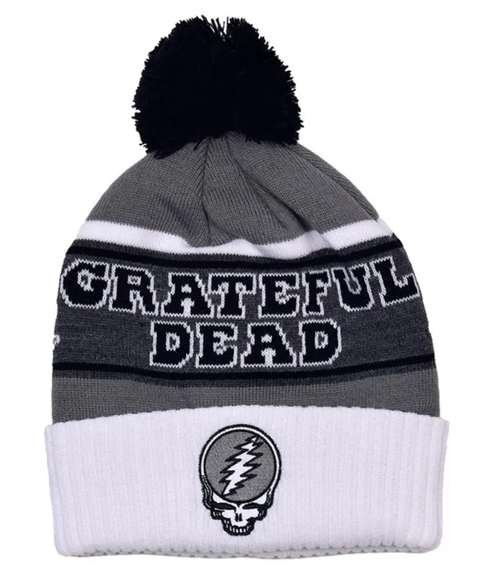 Liquid Blue Hats Accessories Steal Your Face Bears Winter Black and White Knit Hat