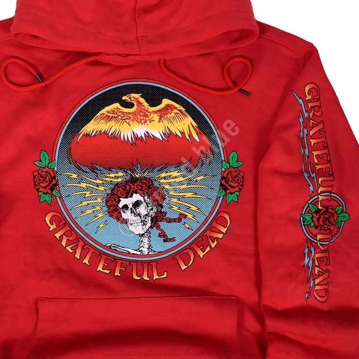 Liquid Blue Hoodie Men Bertha Eagle Red Sleeve Printed Hoodie