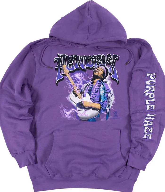 Liquid Blue Hoodie Men Purple Haze Purple Sleeve Printed Hoodie