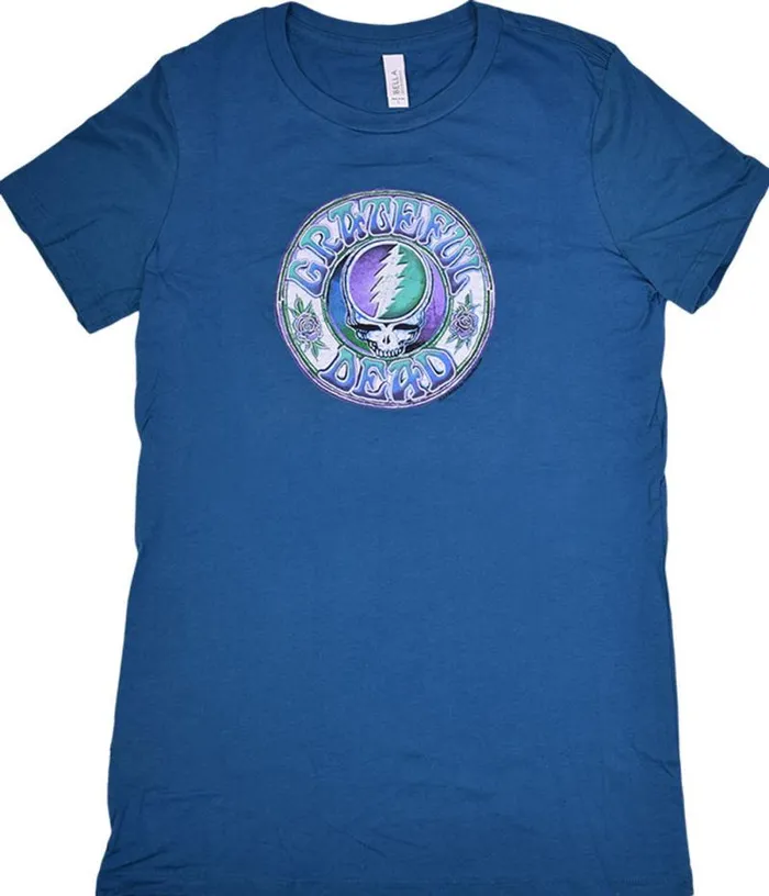 Liquid Blue Juniors Long Length Women GD Batik SYF Blue Juniors Long Length TShirt