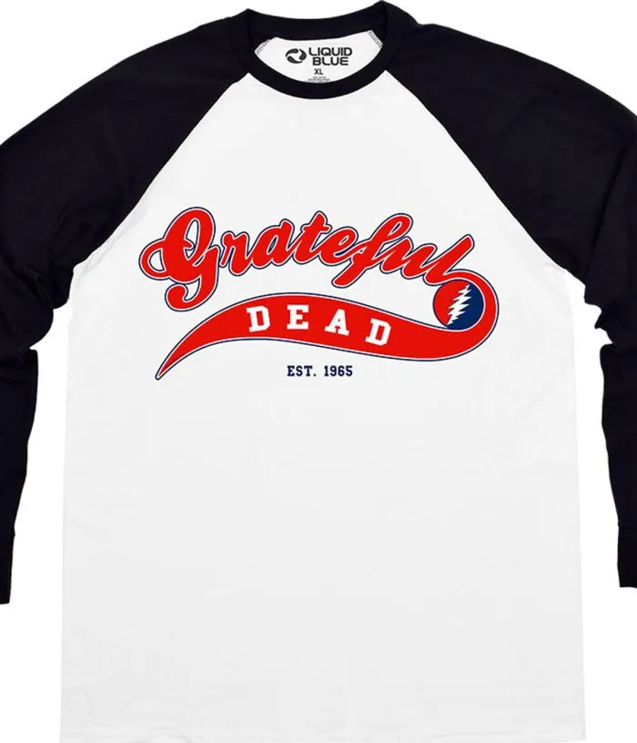Liquid Blue Long Sleeve Men Ballpark Red Long Sleeve TShirt