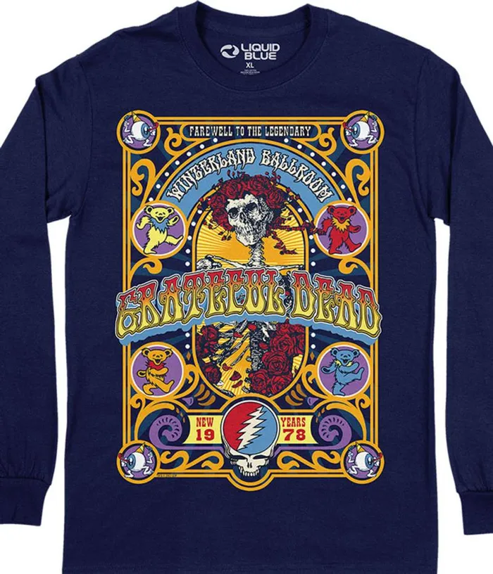 Liquid Blue Long Sleeve Men Closing Of Winterland Long Sleeve TShirt