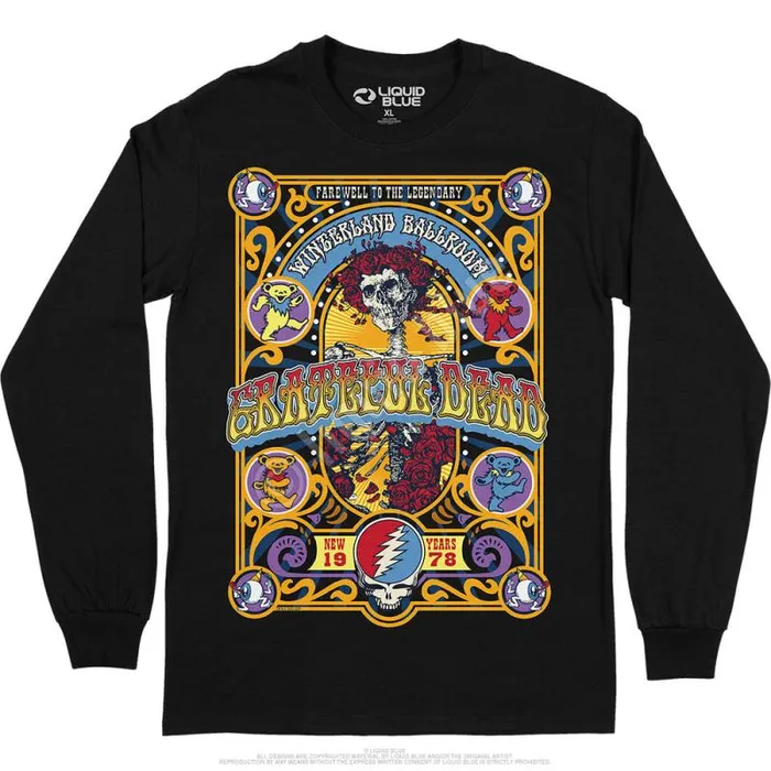Liquid Blue Long Sleeve Men Closing Of Winterland Long Sleeve TShirt