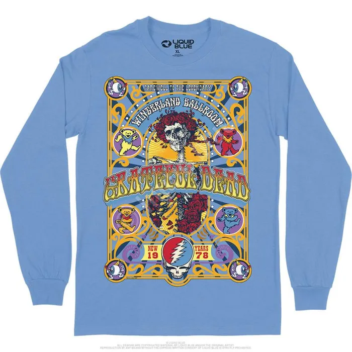 Liquid Blue Long Sleeve Men Closing Of Winterland Long Sleeve TShirt