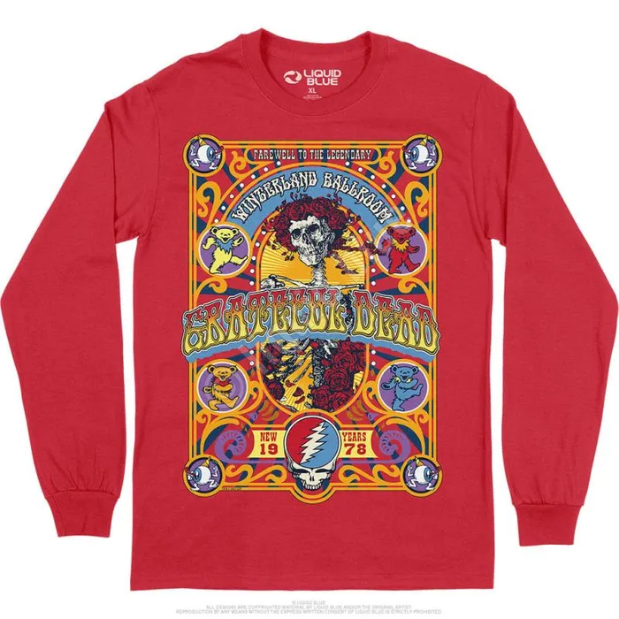 Liquid Blue Long Sleeve Men Closing Of Winterland Long Sleeve TShirt