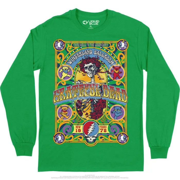 Liquid Blue Long Sleeve Men Closing Of Winterland Long Sleeve TShirt
