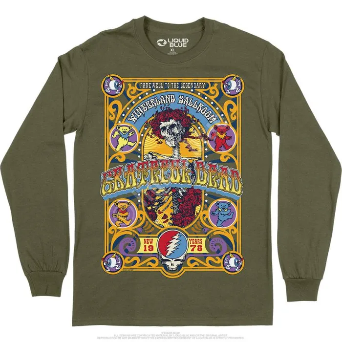Liquid Blue Long Sleeve Men Closing Of Winterland Long Sleeve TShirt