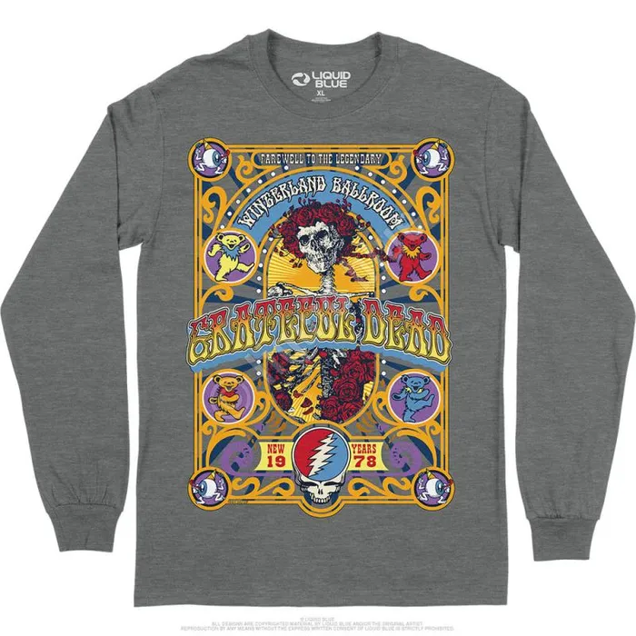 Liquid Blue Long Sleeve Men Closing Of Winterland Long Sleeve TShirt