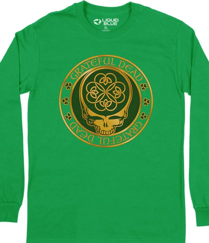 Liquid Blue Long Sleeve Men Emerald Dead Long Sleeve TShirt