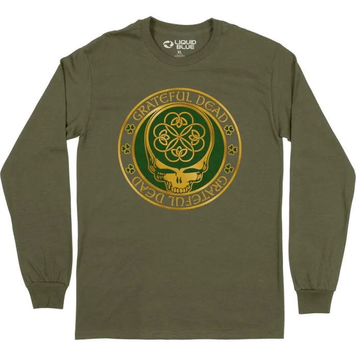Liquid Blue Long Sleeve Men Emerald Dead Long Sleeve TShirt