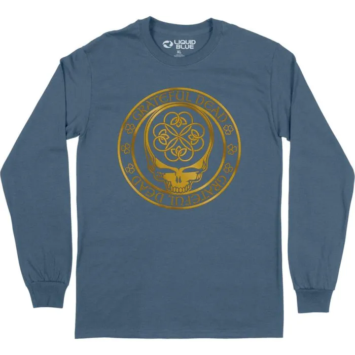 Liquid Blue Long Sleeve Men Emerald Dead Long Sleeve TShirt