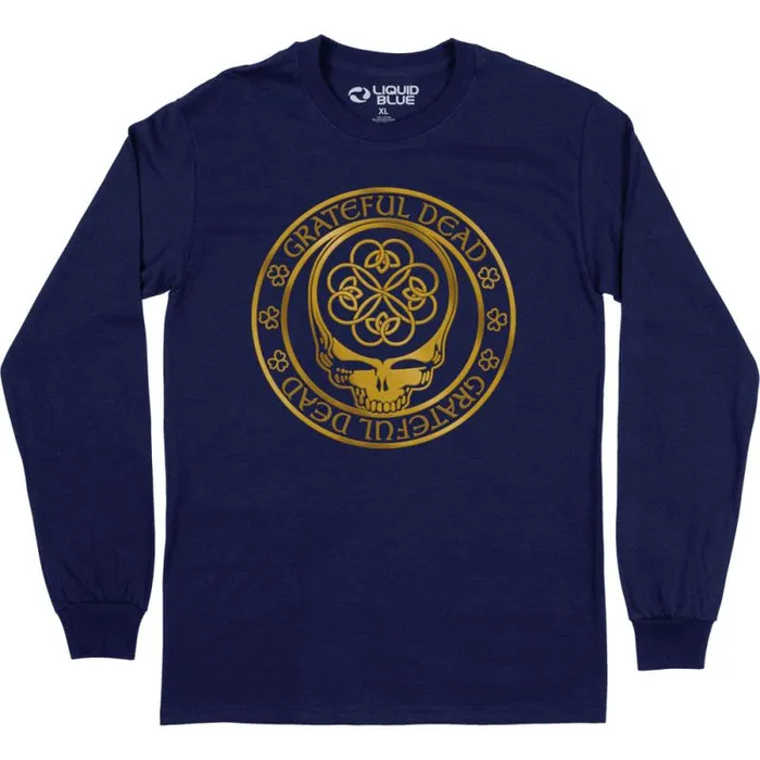 Liquid Blue Long Sleeve Men Emerald Dead Long Sleeve TShirt