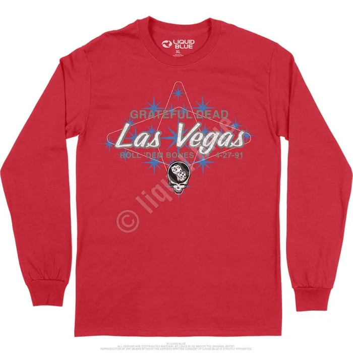 Liquid Blue Long Sleeve Men Las Vegas Long Sleeve TShirt