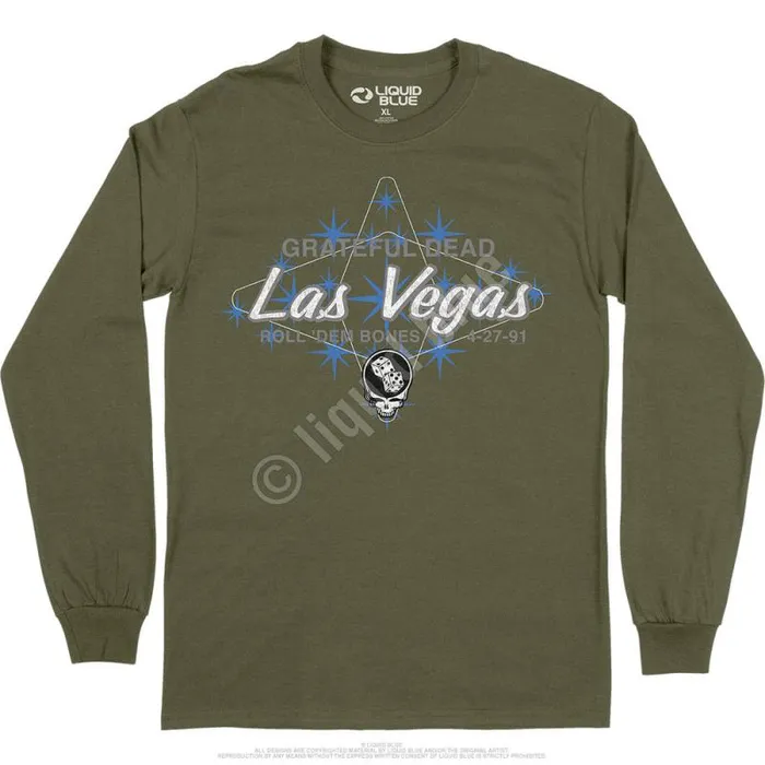 Liquid Blue Long Sleeve Men Las Vegas Long Sleeve TShirt