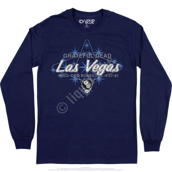 Liquid Blue Long Sleeve Men Las Vegas Long Sleeve TShirt