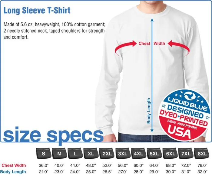 Liquid Blue Long Sleeve Men Wave That Flag Long Sleeve TShirt