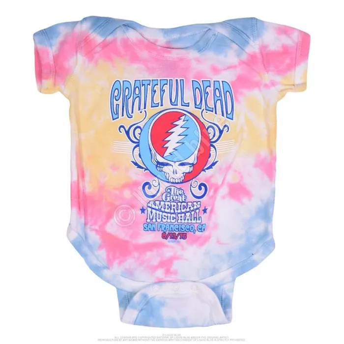 Liquid Blue Onesies Kids American Music Hall Spiral TieDye Onesie