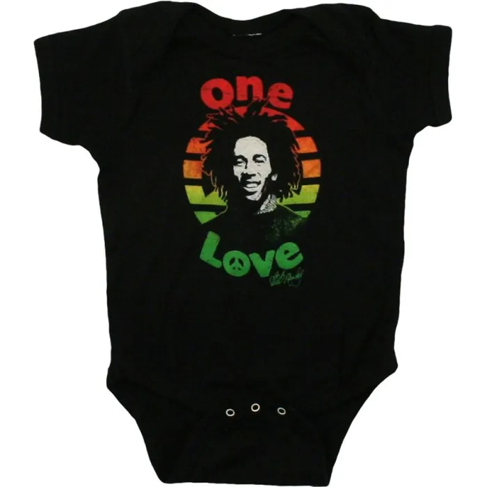 Liquid Blue Onesies Kids Marley One Love Black Onesie