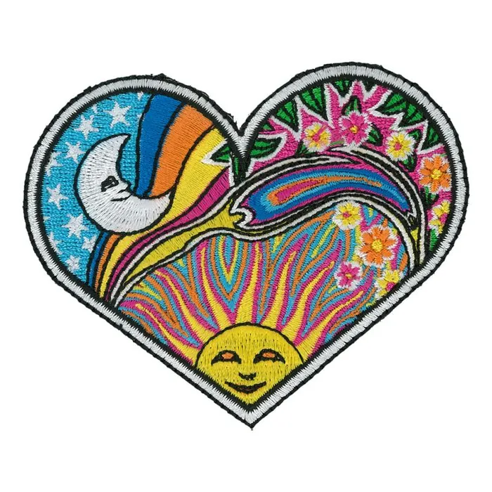 Liquid Blue Patches Accessories Night Day Heart Patch