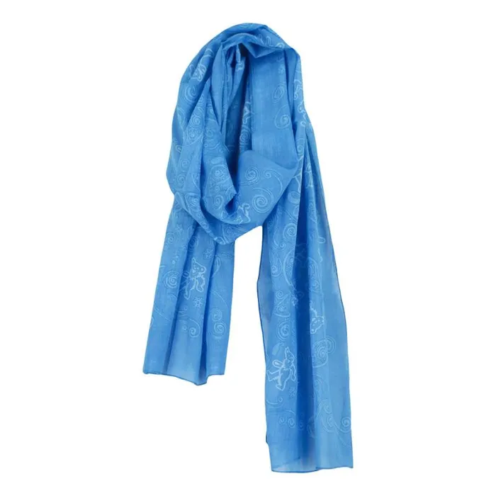 Liquid Blue Scarves Accessories GD Long Bear Blue Scarf