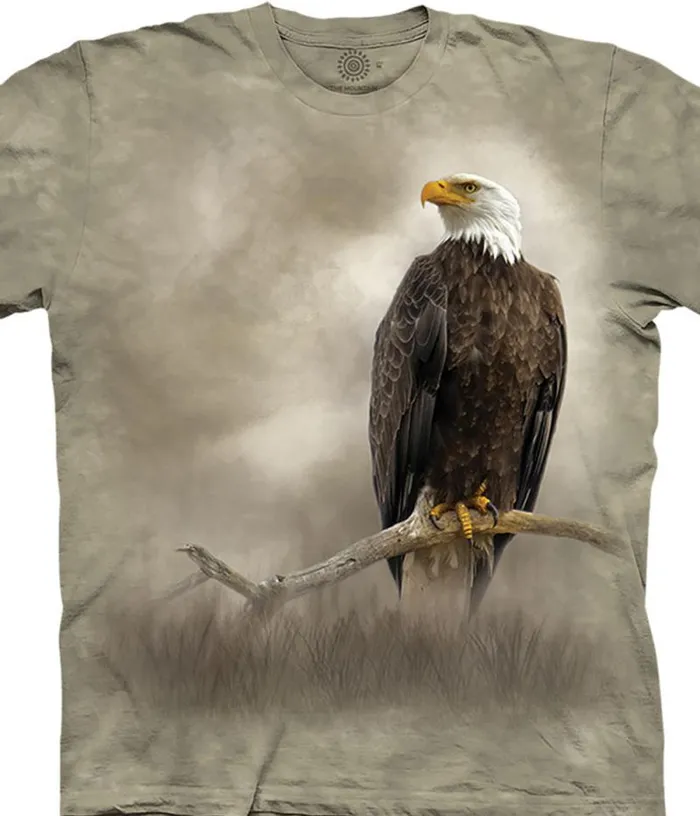 Liquid Blue TShirt Men A Visitor To The Meadow Classic Cotton TShirt