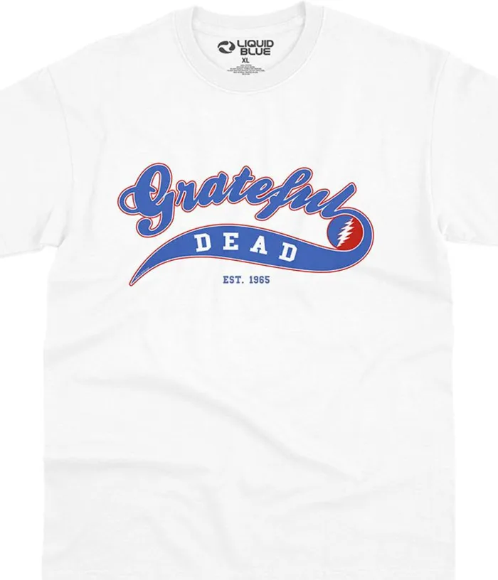 Liquid Blue TShirt Men Ballpark Blue TShirt