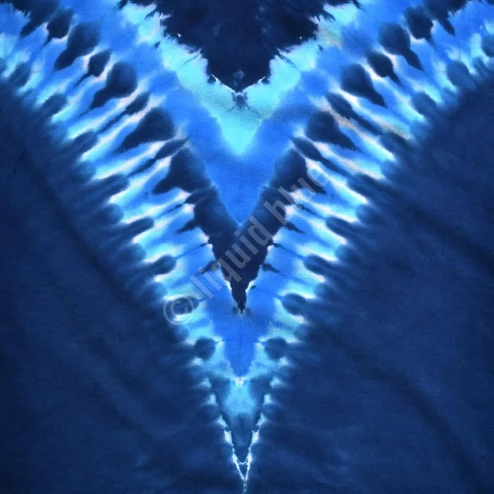 Liquid Blue TShirt Men Cool Blue V Unprinted TieDye TShirt