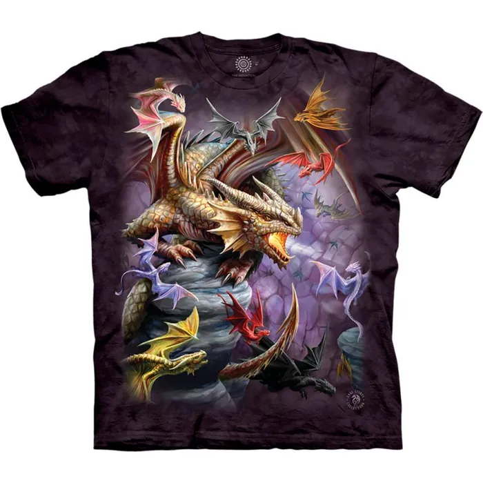 Liquid Blue TShirt Men Dragon Clan Classic Cotton TShirt