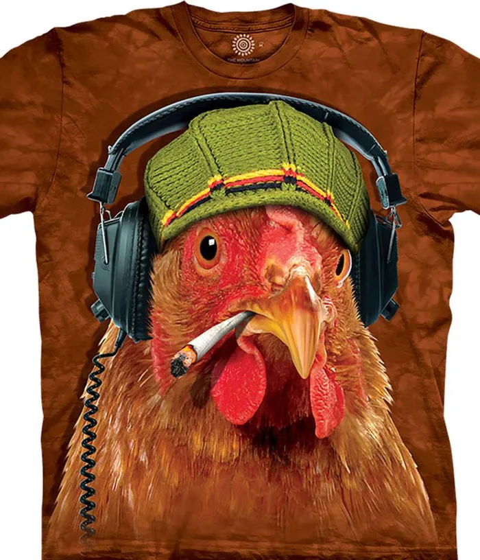 Liquid Blue TShirt Men Fried Chicken Classic Cotton TShirt
