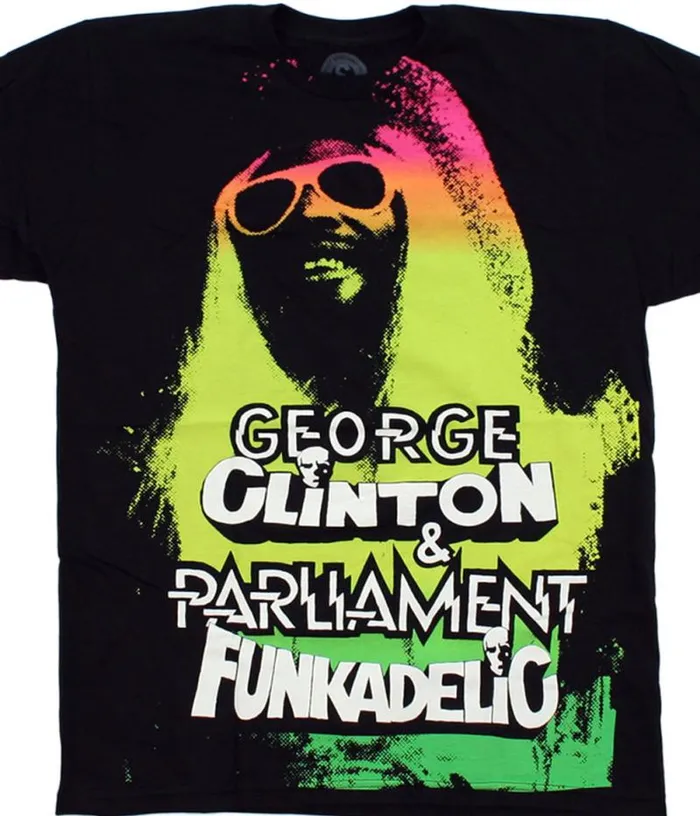 Liquid Blue TShirt Men Funkadelic Black TShirt