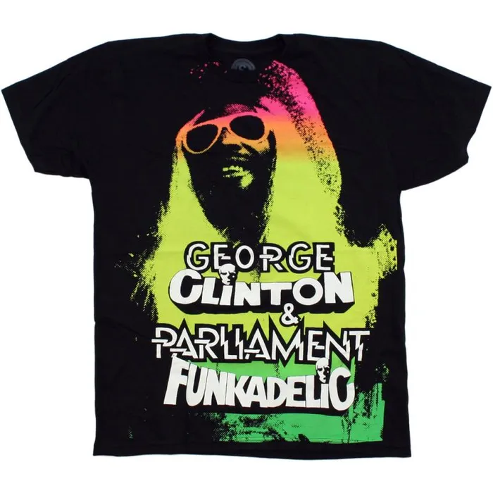 Liquid Blue TShirt Men Funkadelic Black TShirt