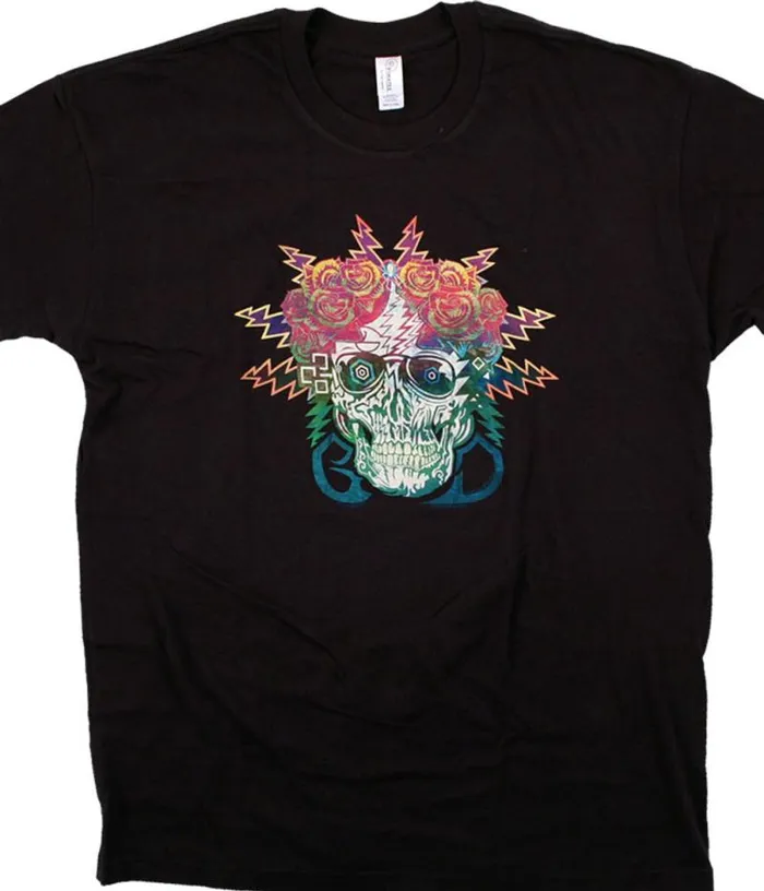 Liquid Blue TShirt Men GD Electric Dimensions Black TShirt