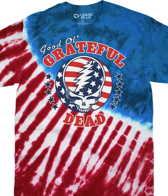 Liquid Blue TShirt Men Good Ol GD TieDye TShirt