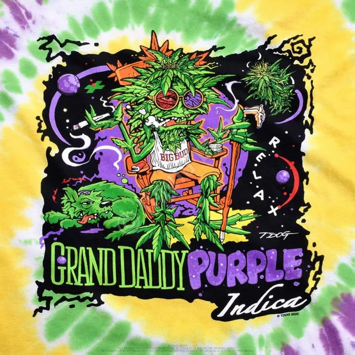 Liquid Blue TShirt Men Grand Daddy Purple TieDye TShirt