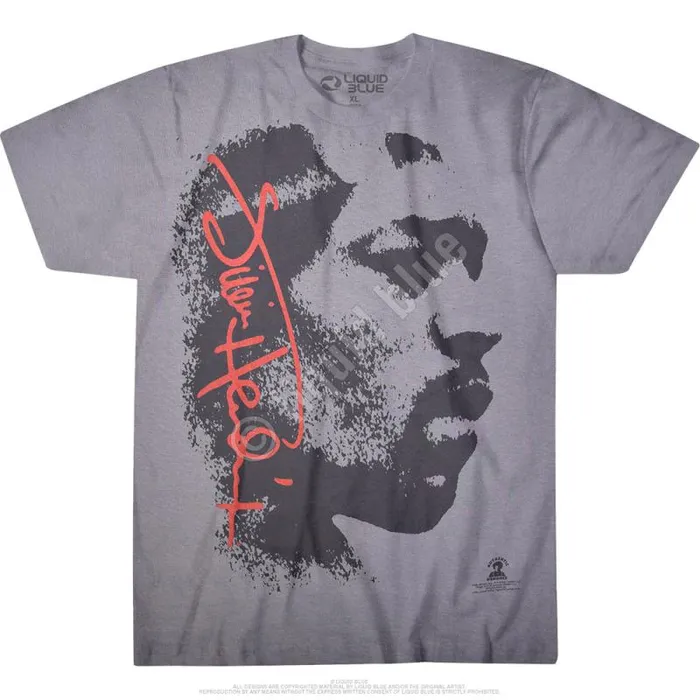 Liquid Blue TShirt Men Hey Joe Grey TShirt